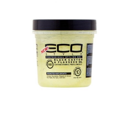 EcoStyler Styling Gel Black Castor & Flaxseed Oil 16oz
