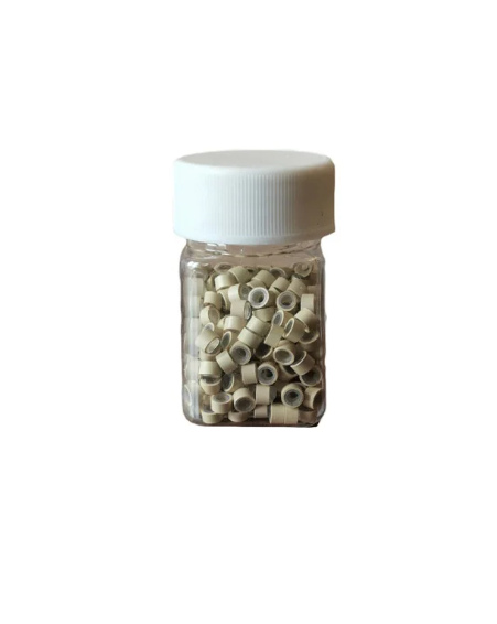 Micro Ring Silicon Cream Color 500pcs/Jar