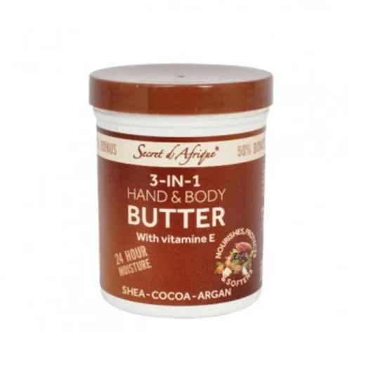 Secret d'Afrique 3 in 1 Hand & Body Butter 360g (Bonus size)