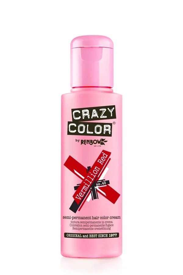 Crazy Color 40 Vermillion Red 100ml