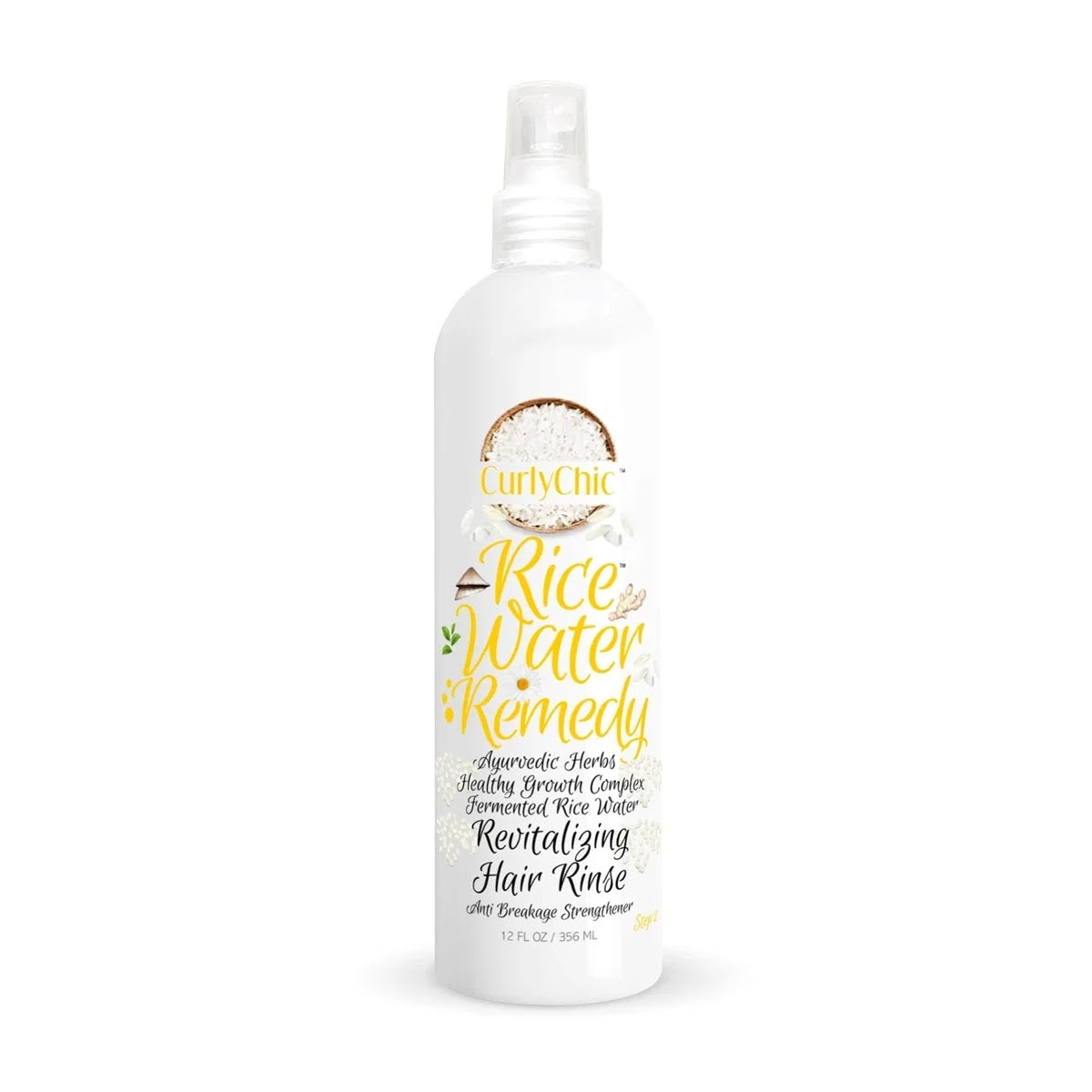 Enjuagues de agua de arroz Curly Chic de 8 onzas