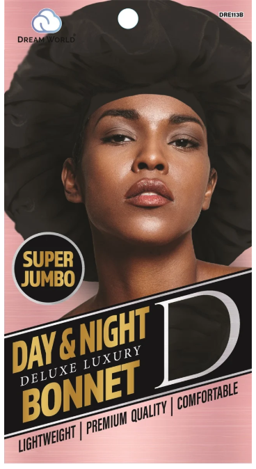 Dream World W-D&N Cap Jumbo Satin Black #DRE113B (Sold in Dozen)