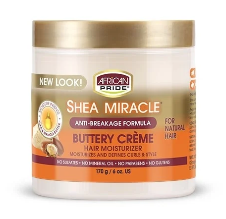 African Pride Shea Butter Miracle Buttery Creme 6 oz