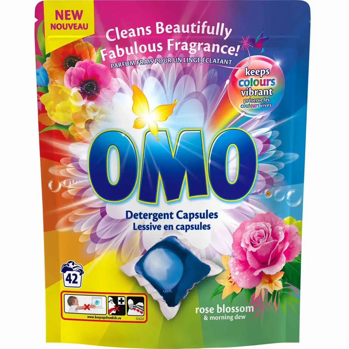 OMO Caps Fresh Rose Blossom Pack 42X20G