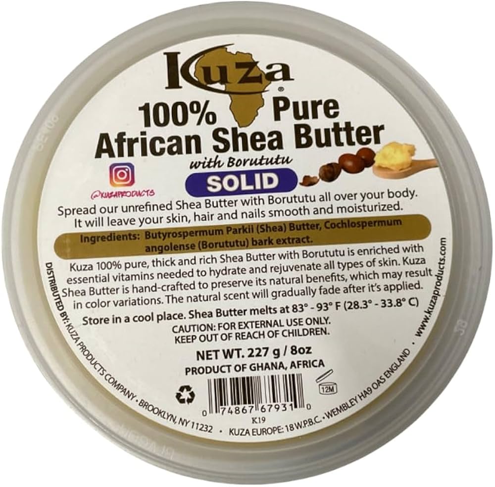 Kuza African Sheabutter Solid Yellow 8 oz