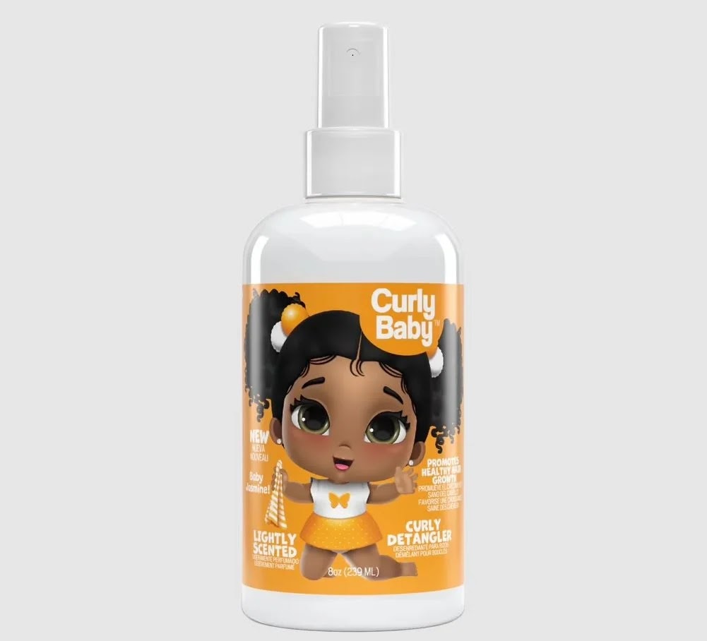 Curly Baby Detangler Spray Jasmine 8oz