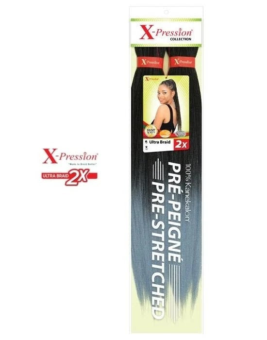 X-Pression Pre-Stretched 2X 46" #T1B/Deep Violet