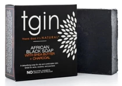 TGIN African Black with Shea Butter + Charcoal Soap 4oz