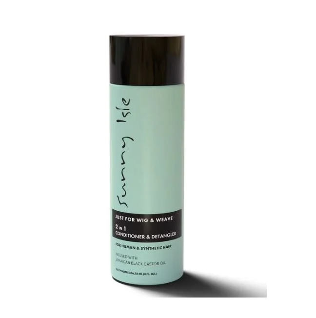 Sunny Isle Just For Wig, Weave, Braid & Extensions - 2in1 Conditioner & Detangler 8oz