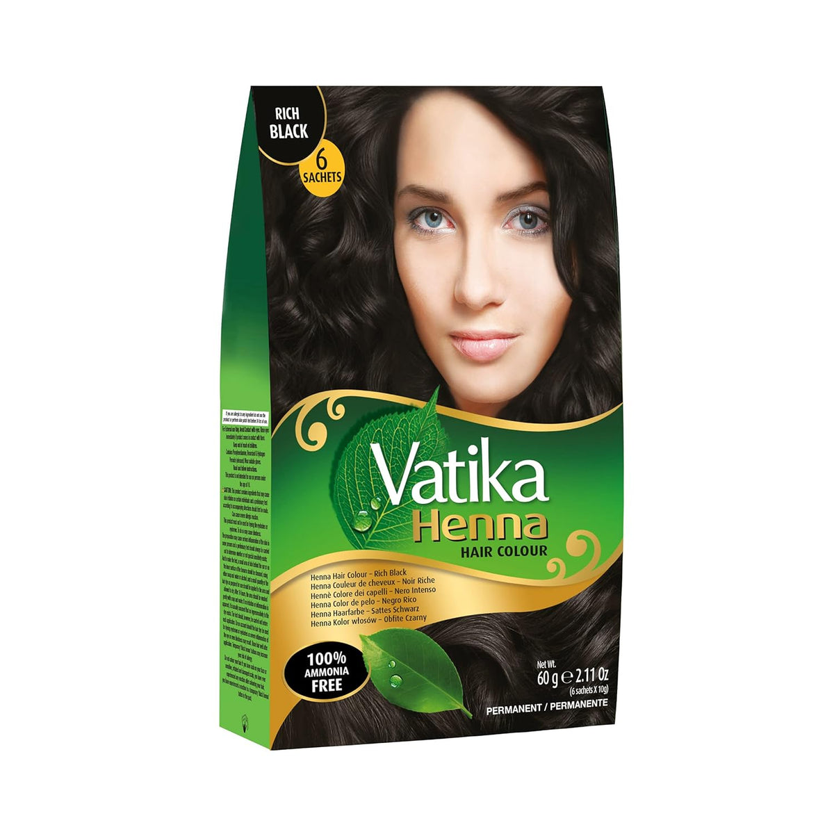 Dabur Vatika Henna Color Jet Black 10gr