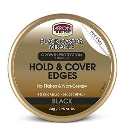 African Pride Black Castor Edge Gel 2.25oz