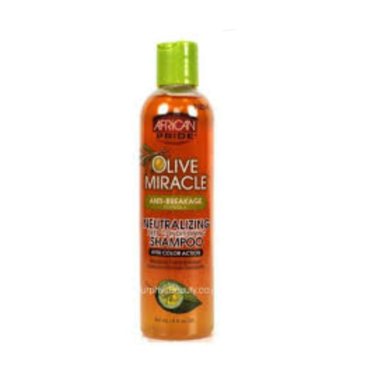 African Pride Olive Miracle Neut. Shampoo 8oz