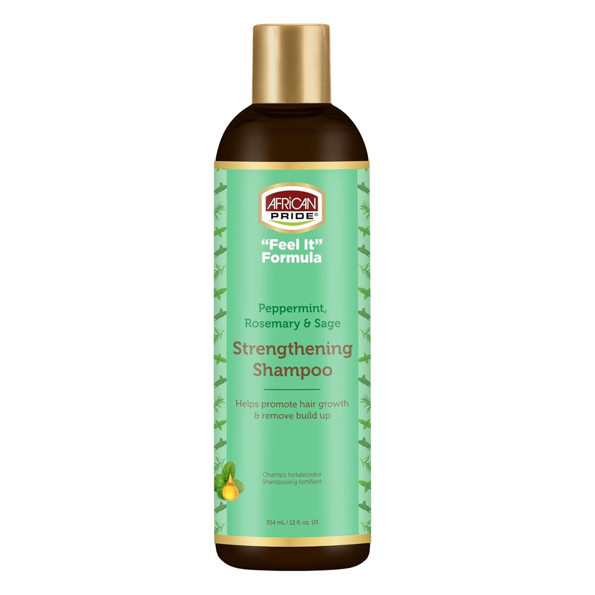 African Pride Peppermint & Rosemary Strengthening Shampoo 12oz