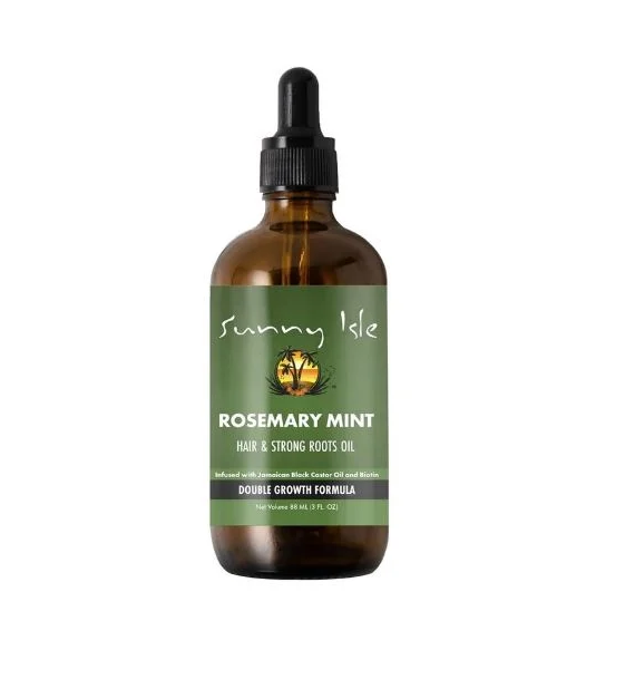 Sunny Isle Rosemary Mint & Strong Roots Oil 3oz