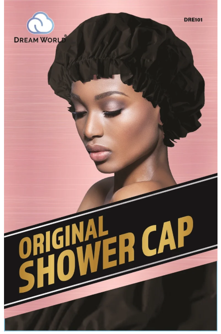 Dream World W-Shower Cap Orginal Black #DRE101  (Sold in Dozen)